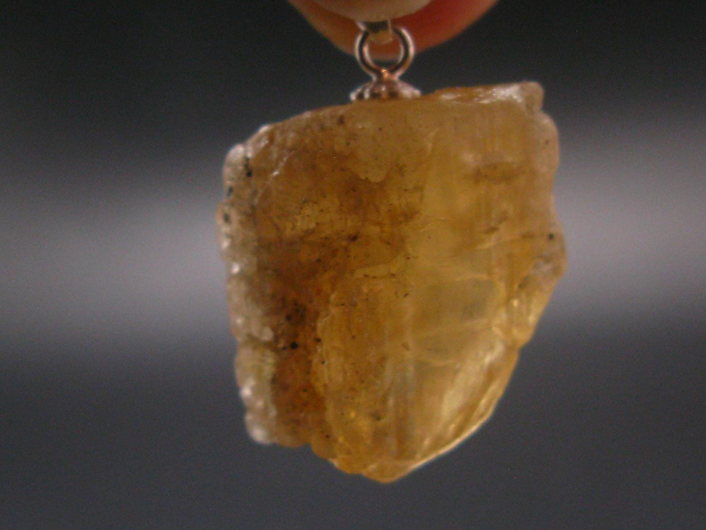 Imperial Topaz Crystal Pendant From Brazil - 1.1" - 8.07 Grams