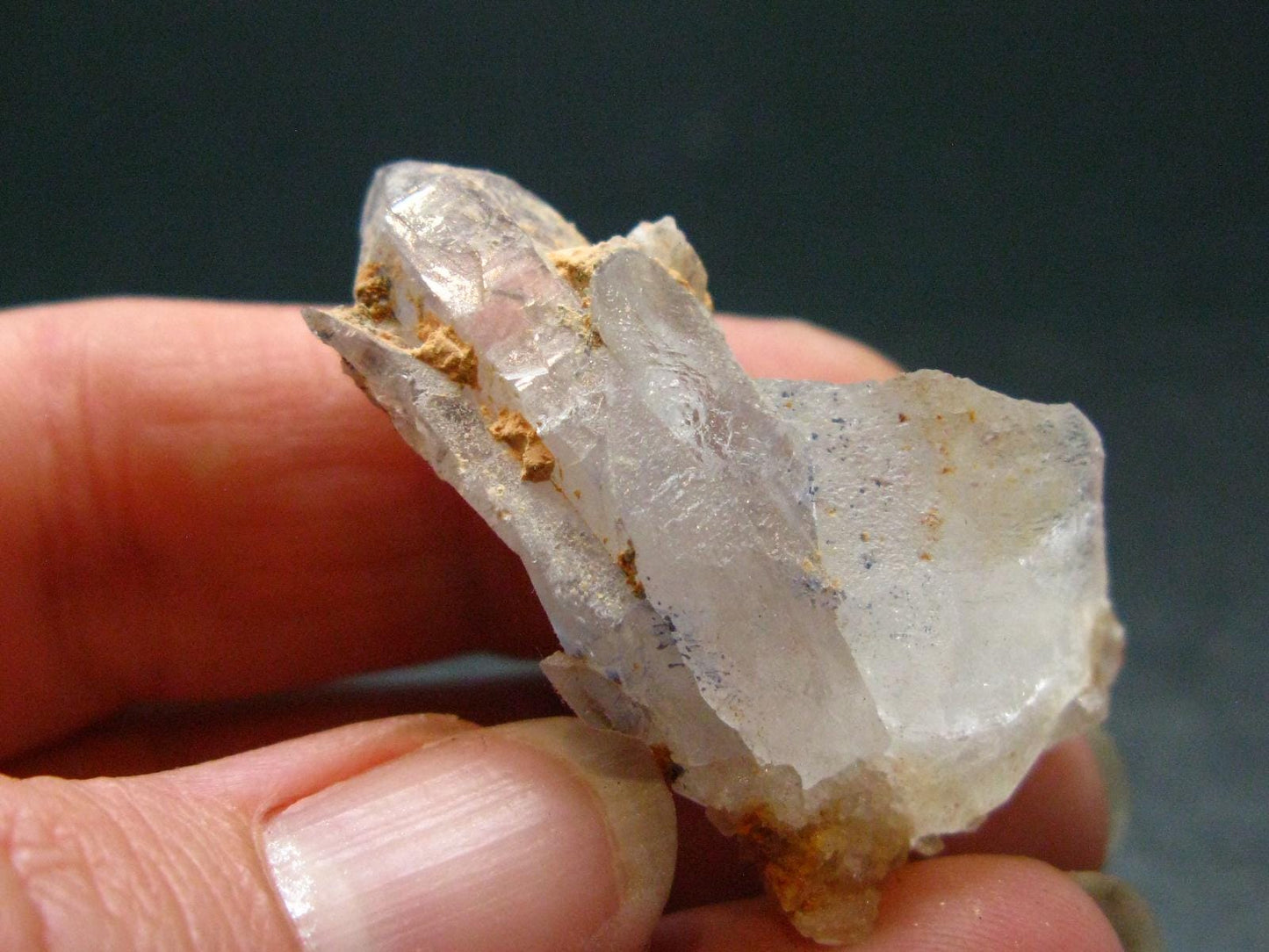 Dumortierite In Quartz Crystal From Brazil - 1.4" - 10.54 Grams