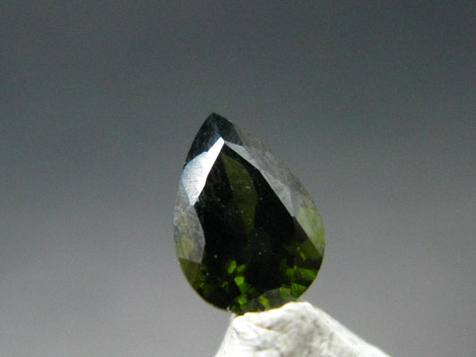 Green Zircon Cut Gem From Africa - 1.24 Carats