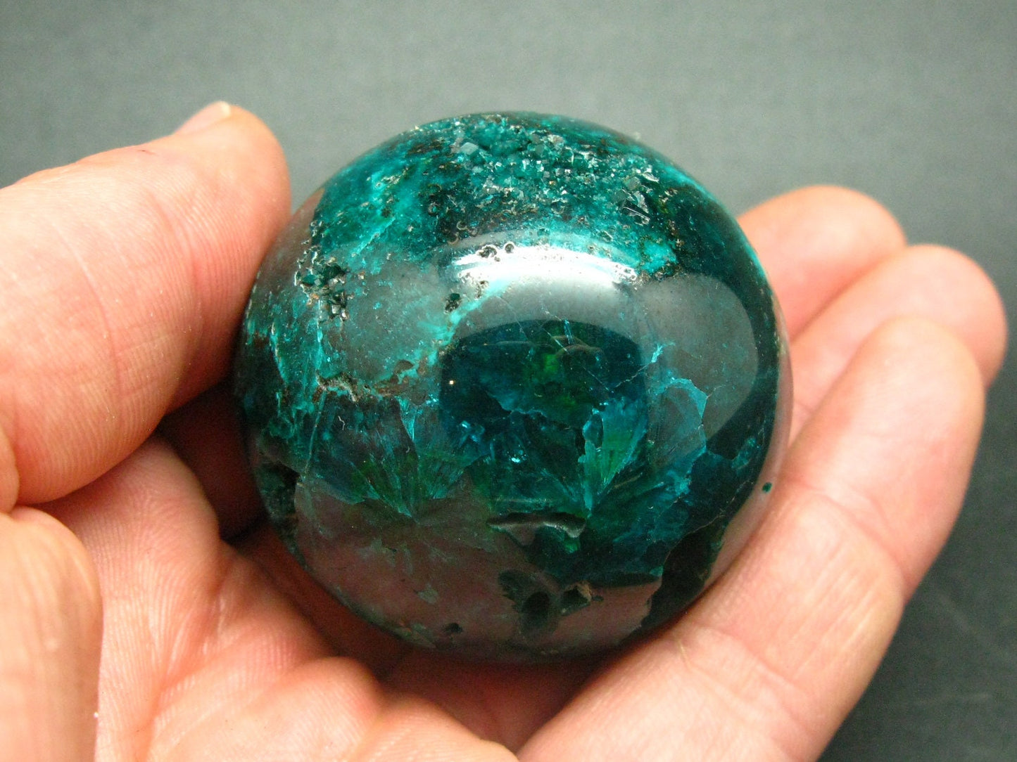 Very Rare 100% Pure Dioptase Sphere Ball from Congo - 1.8"