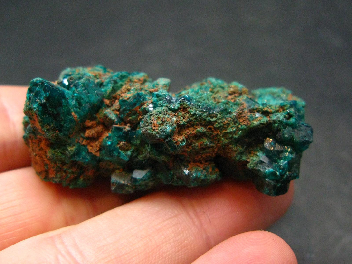 Very Nice Dioptase Cluster from Congo - 1.7" - 19.38 Grams