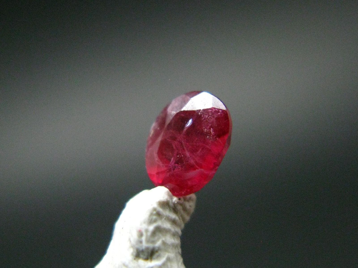 Beautiful Rare Gem Bixbite Red Beryl Emerald Cut Stone From Utah USA - 0.19 Carats - 4.0x3.2mm