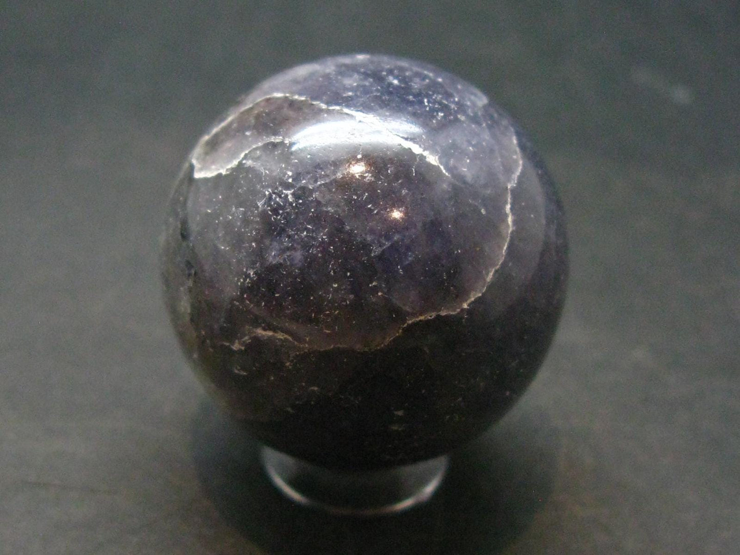 Rare Iolite Cordierite Sphere from Tanzania - 41.88 Grams - 1.2"