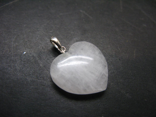 Very Rare SS Cryolite Heart Pendant From Greenland - 1.0" - 4.00 Grams