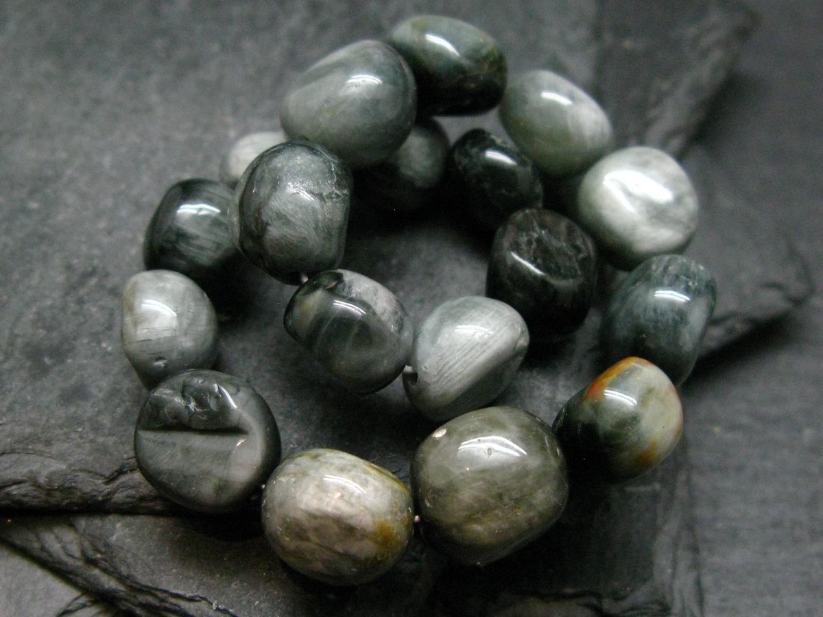 Cats Eye Genuine Bracelet ~ 7 Inches ~ 10mm Tumbled Beads