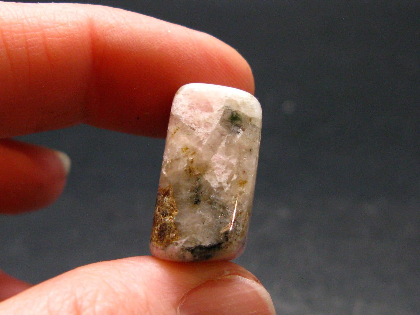 Rare Pink Tugtupite Tumbled Piece From Greenland - 28.50 Carats - 0.8"