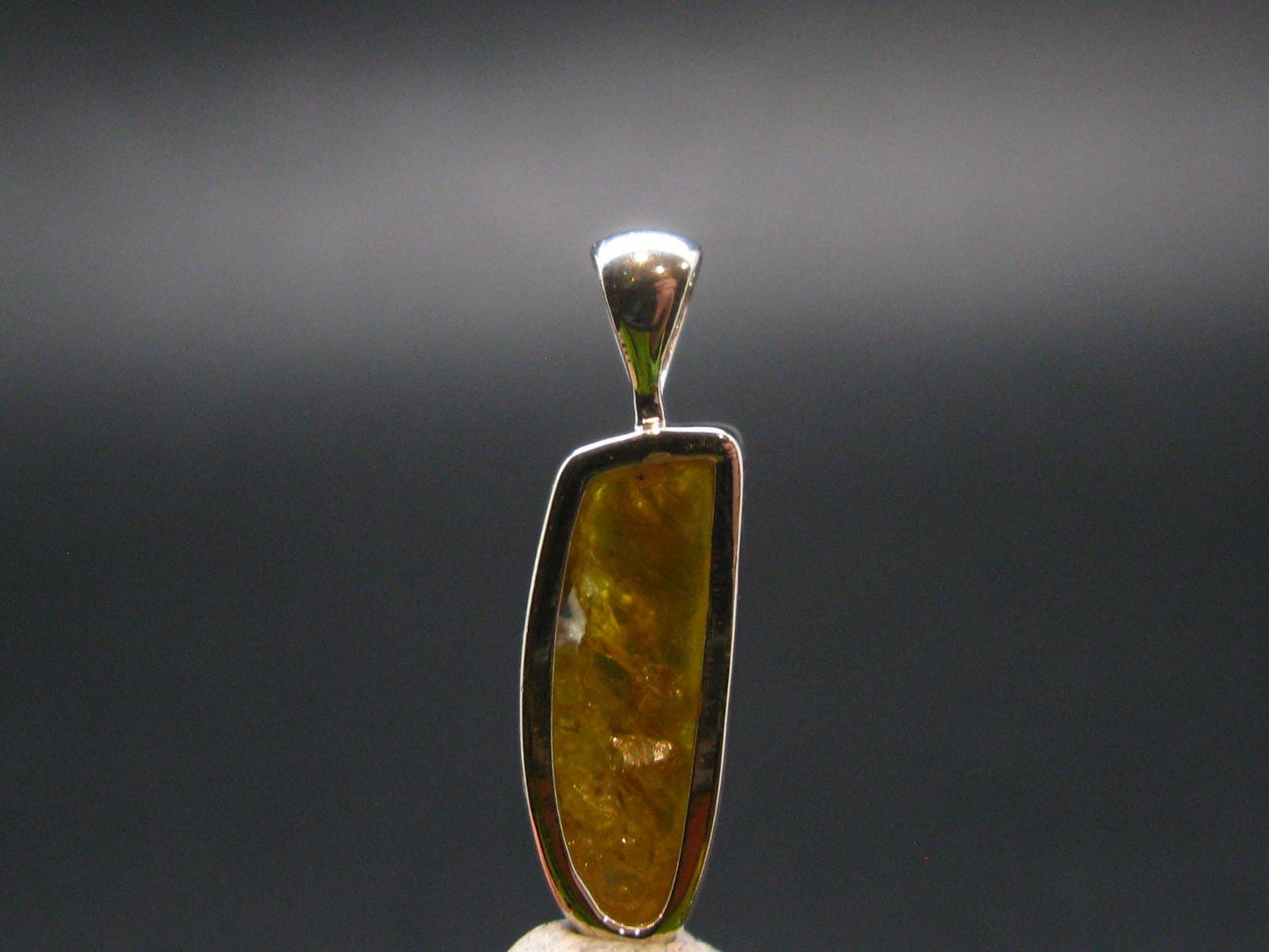 Zincite Zinkite Crystal 925 Silver Pendant From Poland - 0.9" - 3.24 Grams