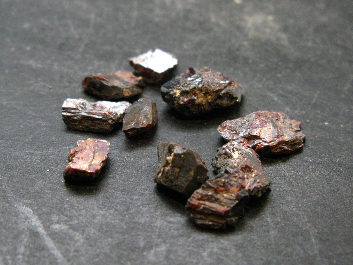 Lot of 10 Mangano Tantalite Crystals From Brazil - 17.80 Grams