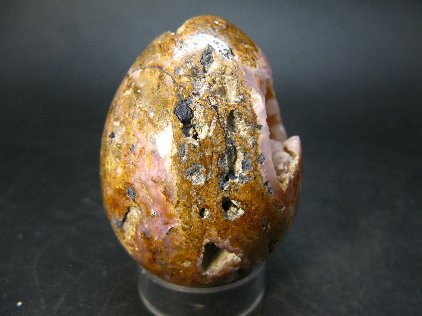 Rare Pink Smithsonite Egg From Mexico - 2.3"