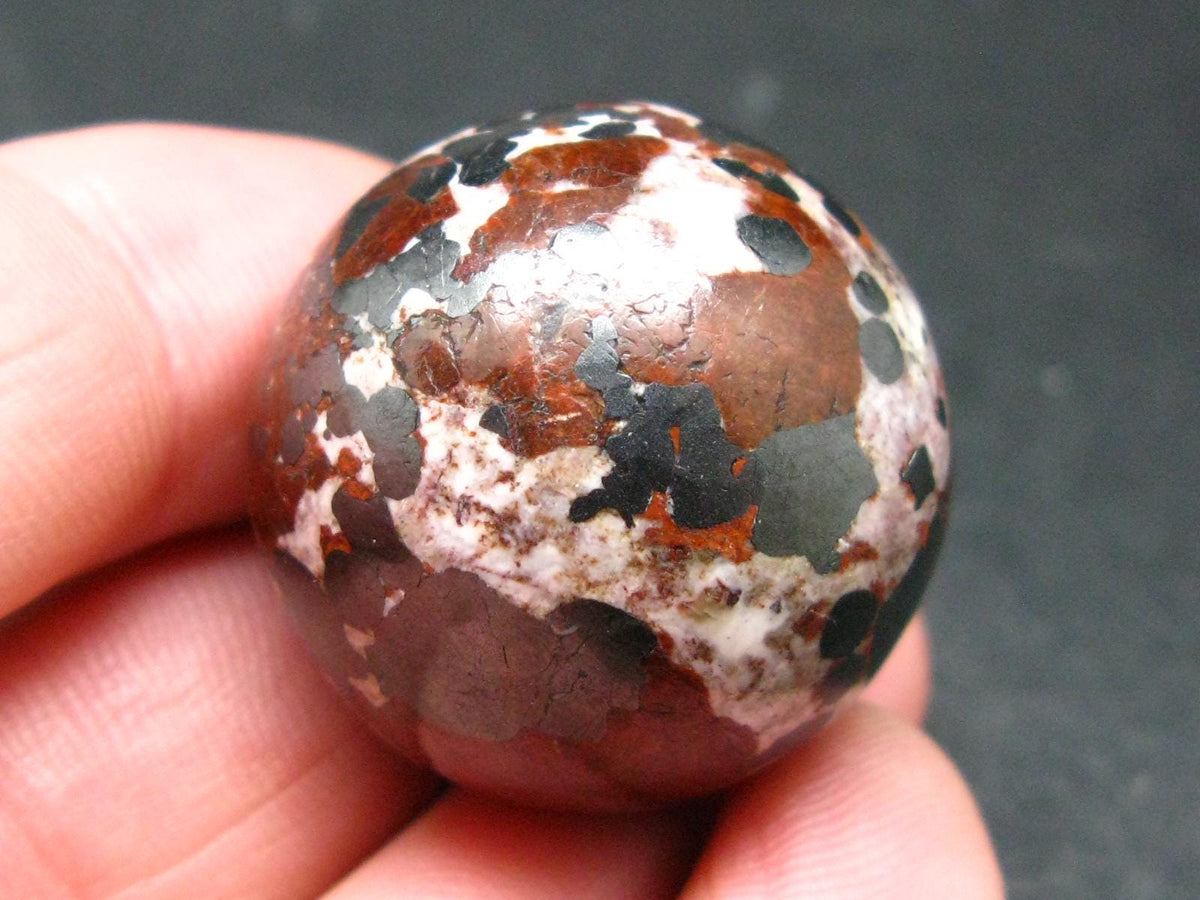 Zincite Zinkite and Willemite Sphere Ball From New Jersey USA - 1.1" - 48.0 Grams