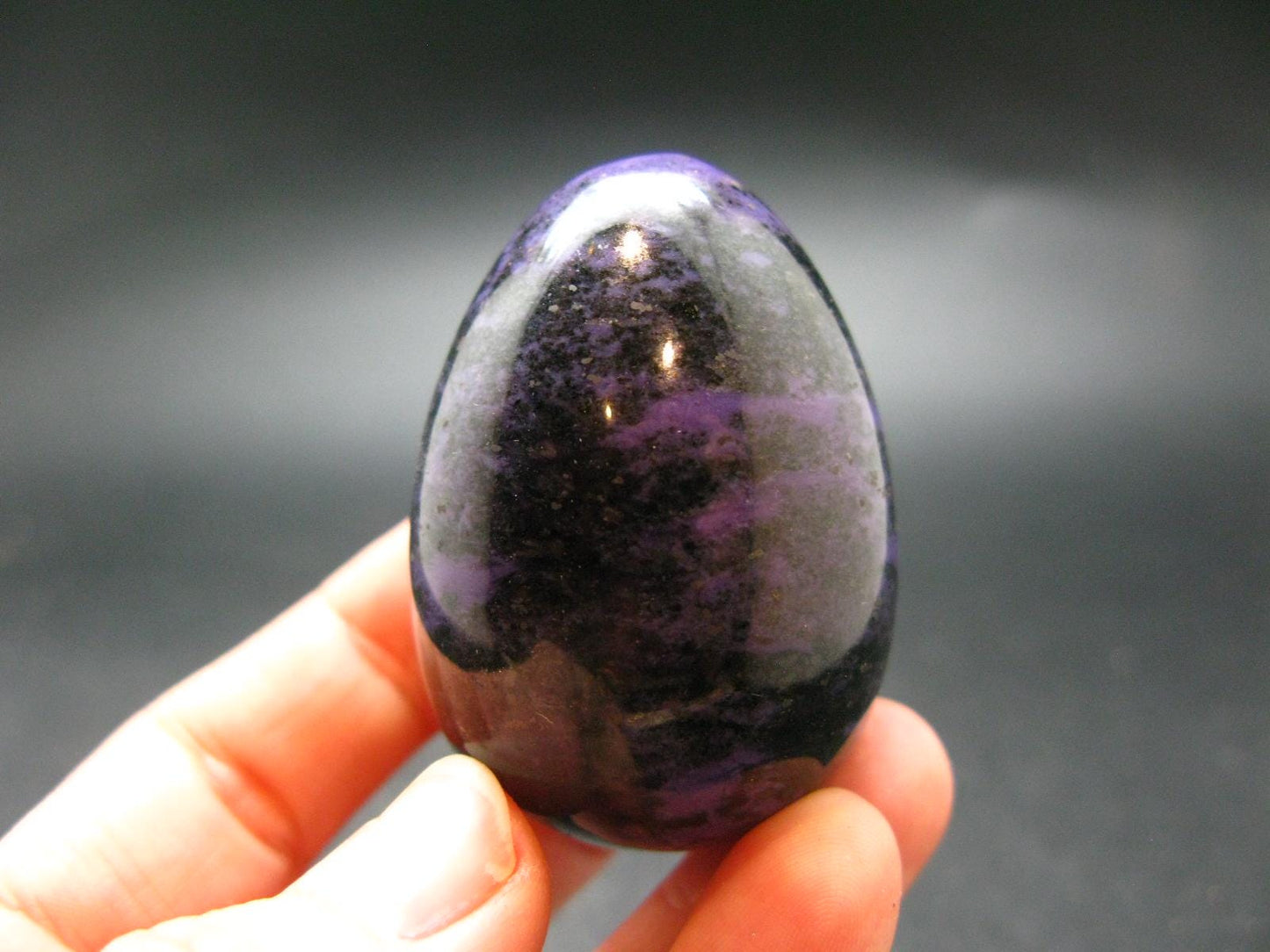 Nice Charoite Egg from Russia - 86.37 Grams - 1.9"