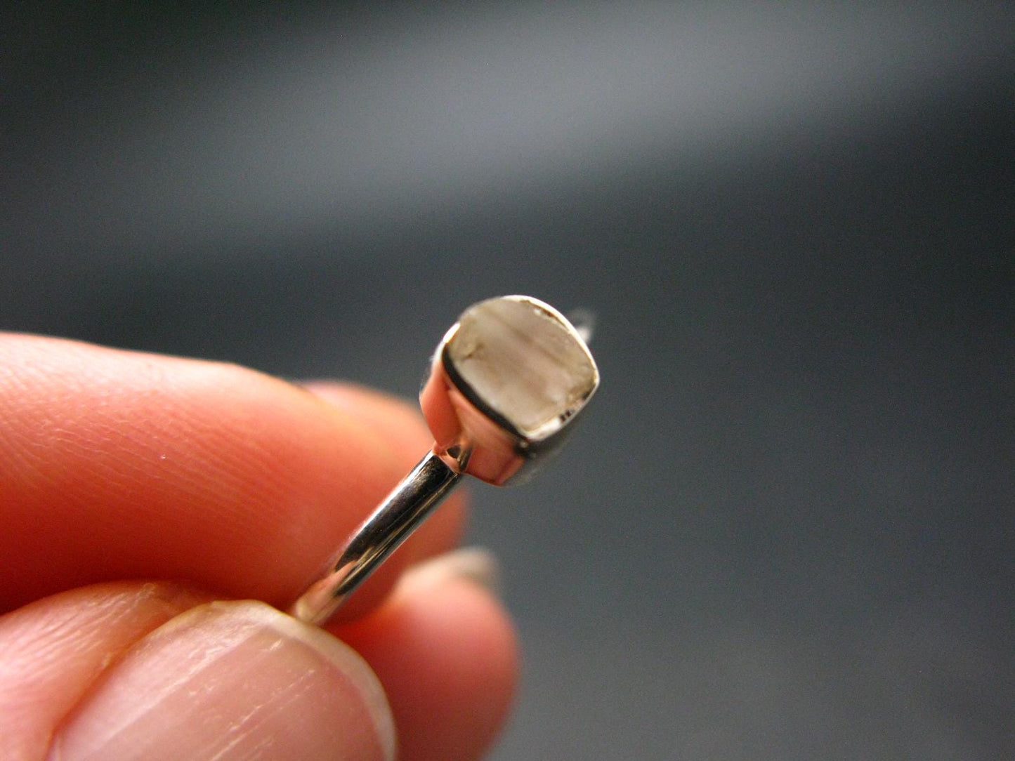 Phenakite Phenacite Sterling Silver Size 8 Ring from Nigeria - 1.91 Grams