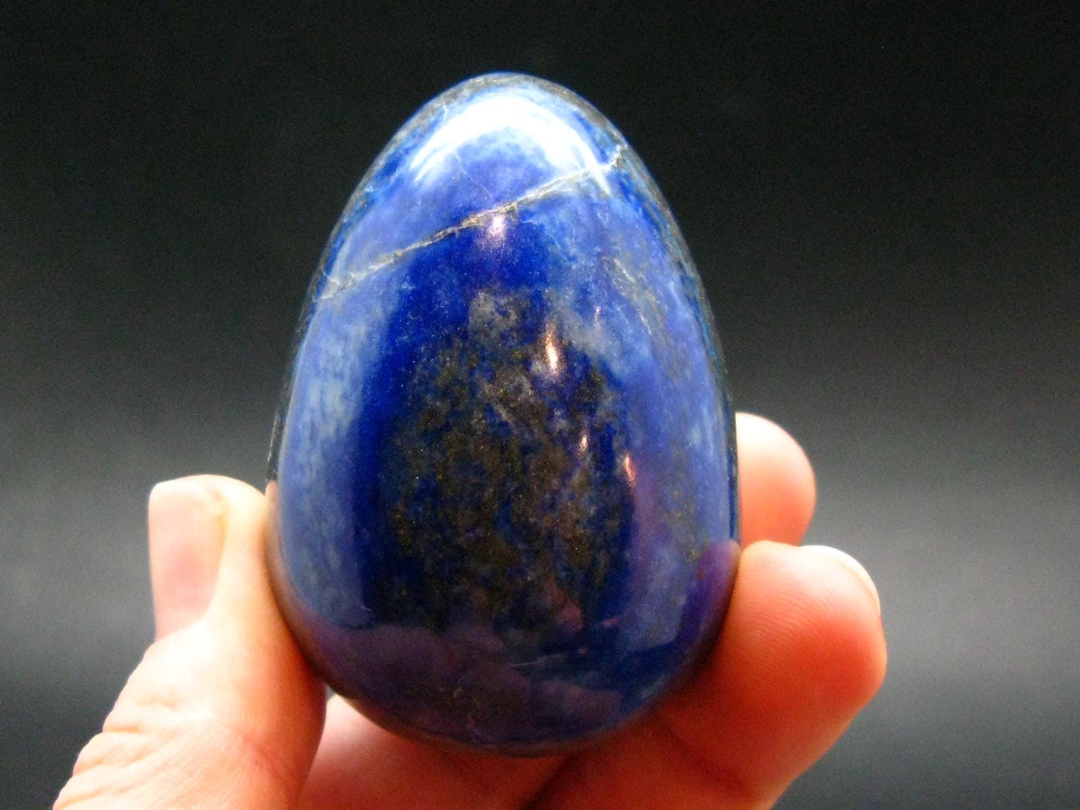 Beautiful Blue Lapis Lazuli Egg from Afghanistan - 2.1" - 119.37 Grams