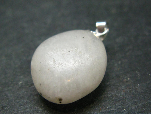 Very Rare White Cryolite 925 Silver Pendant from Greenland - 1.0" - 4.51 Grams