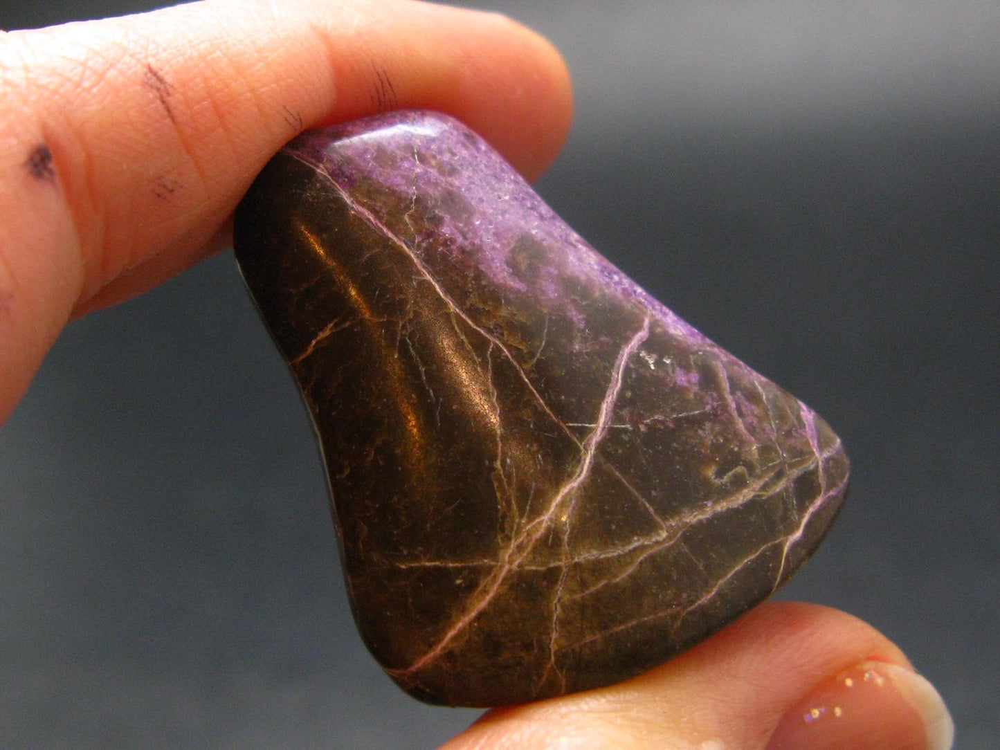 Rare Purple Tumbled Stichtite From Russia - 1.4"