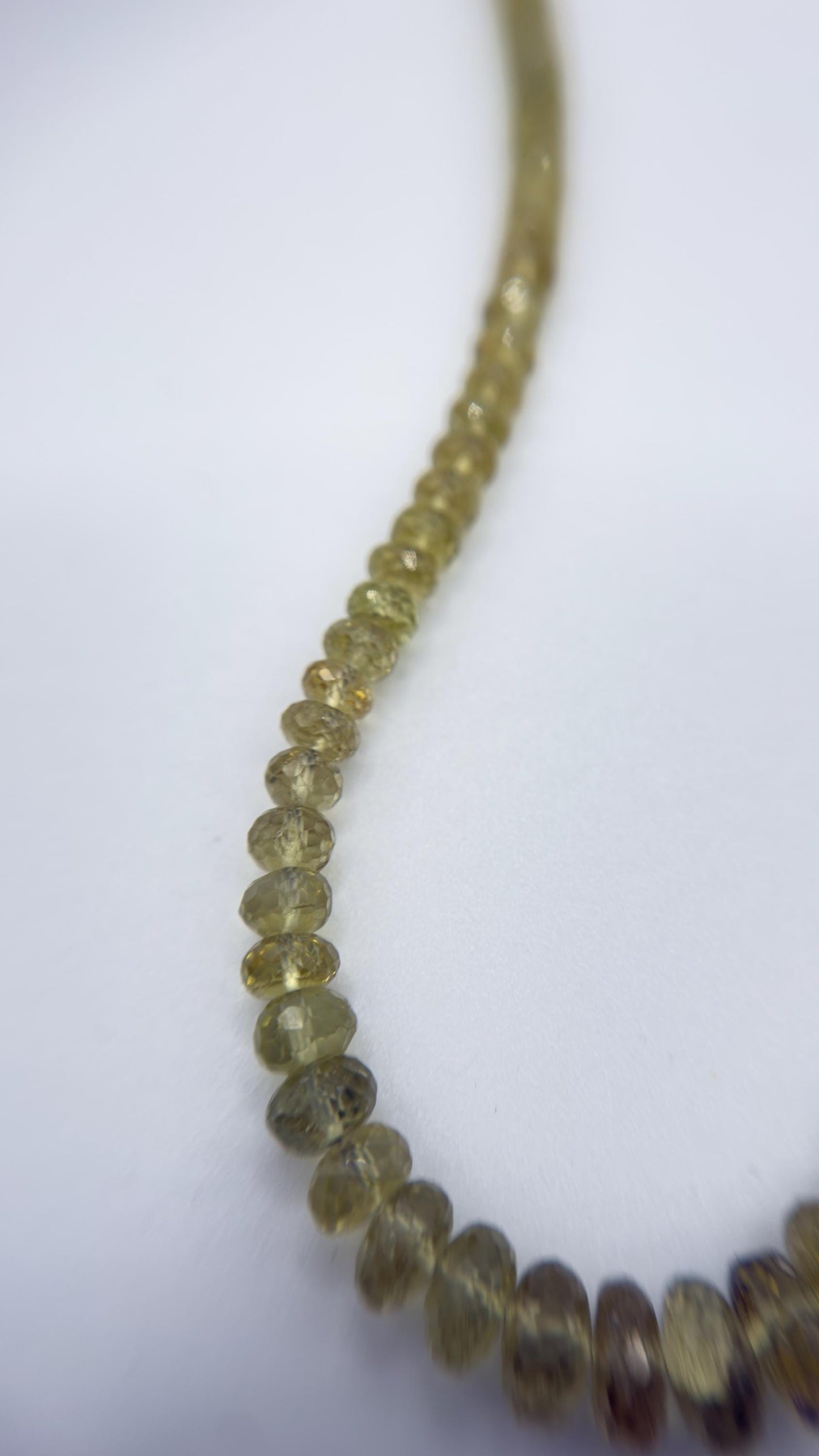Natural Chrysoberyl, Gemstone Beaded Necklace, Faceted Crystal Strand, Minimalist Jewelry Gift for Her