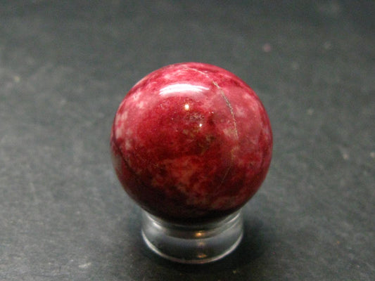 Rare Red Thulite Sphere Ball From Norway - 0.9" - 22.91 Grams