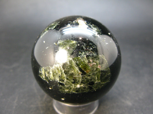 Genuine Black Spinel Sphere Ball From Russia - 2.0" - 283 Grams