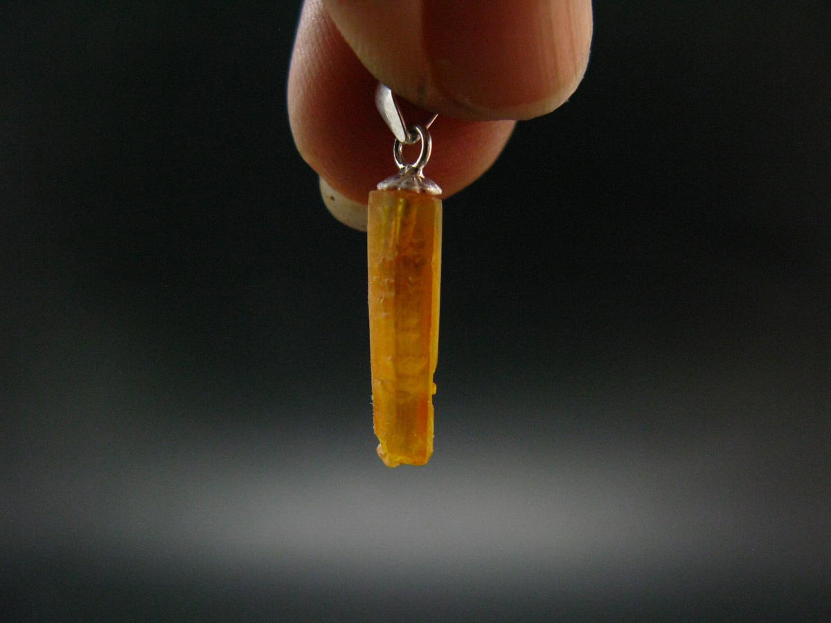 Zincite Zinkite Crystal 925 Silver Pendant From Poland - 0.9" - 1.14 Grams