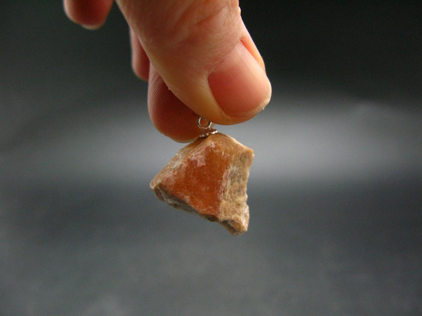 Cobaltocalcite Cobalto Calcite Silver Pendant From Morocco - 2.7" - 5.74 Grams