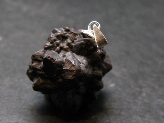 Very Rare Z-Stone (Limonite after Marcasite) Silver Pendant from Sahara Dessert, Egypt - 1.2" - 15.80 Grams