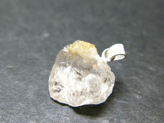 Phenakite Phenacite Crystal Silver Pendant From Russia - 0.8" - 2.22 Grams