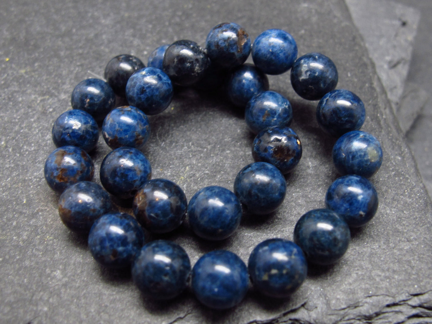 Blue Cobalt Spinel Genuine Bracelet ~ 7 Inches ~ 6mm Round Beads