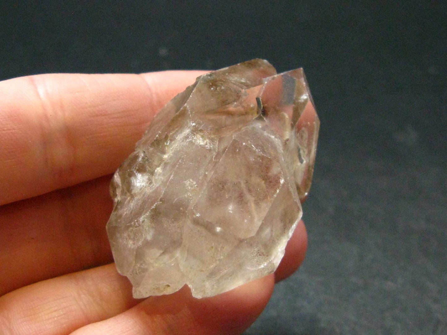Large DT Elestial Quartz Crystal From Brazil - 1.8"