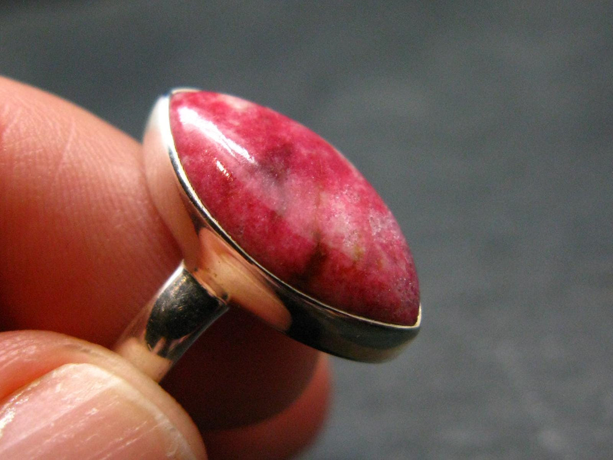 Thulite Silver Pendant From Norway - 4.10 Grams - Size 5