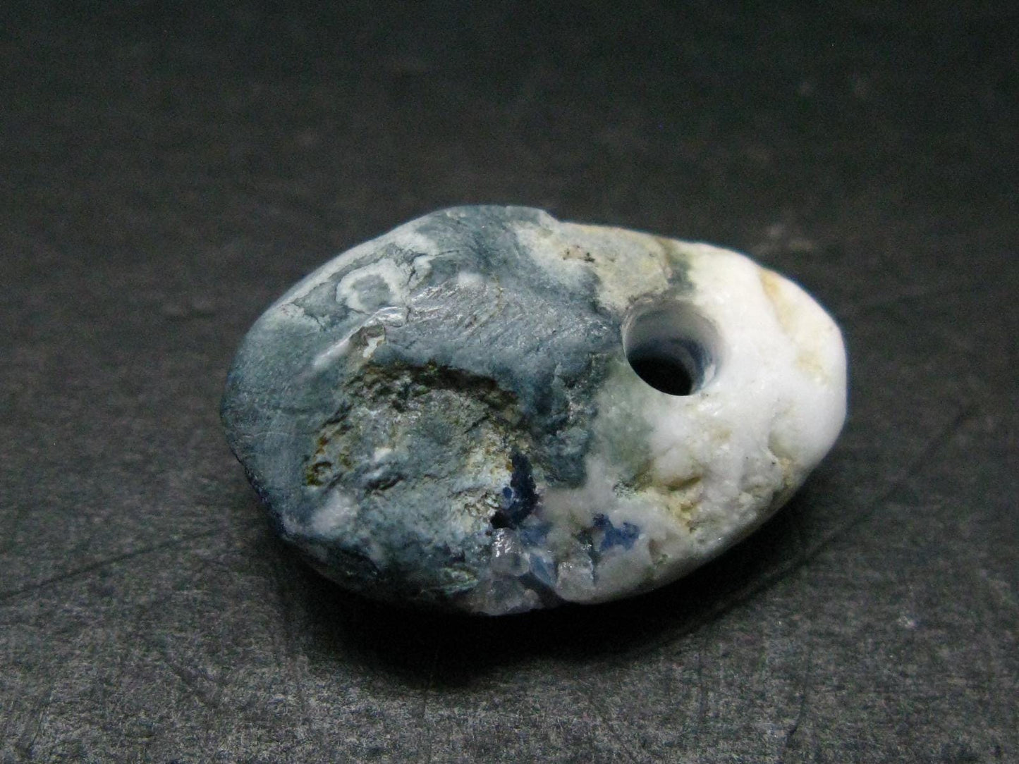 Benitoite In Natrolite Metal Free Pendant From California - 0.8" - 2.51 Grams