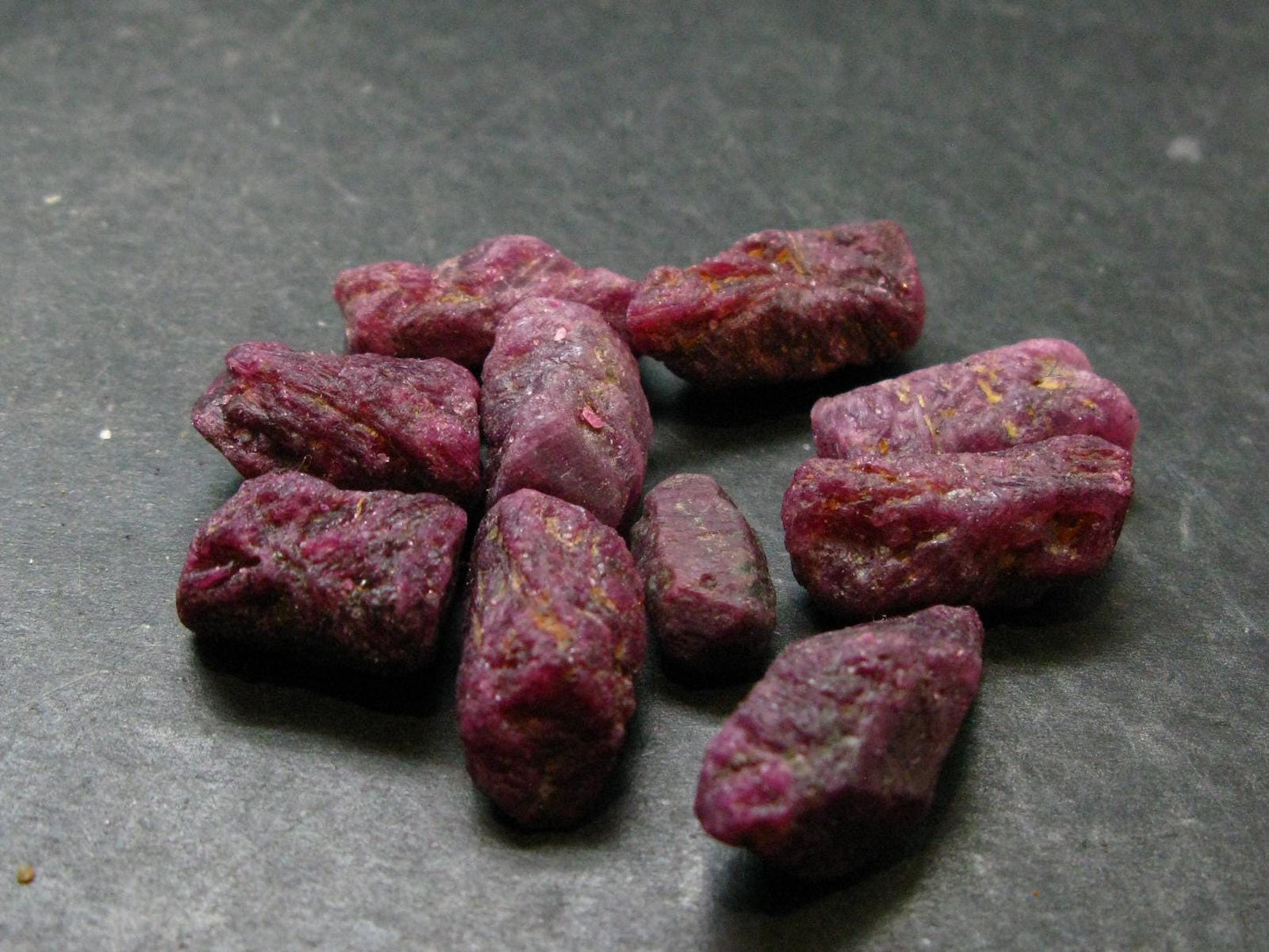Lot of 10 Ruby Crystals from Winza Tanzania - 45.97 Grams