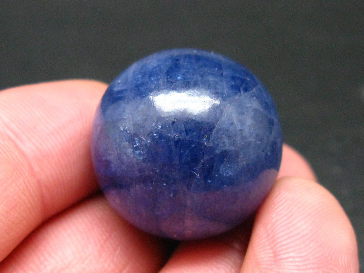 Rare Tanzanite Sphere Ball From Tanzania - 26.36 Grams - 0.9"