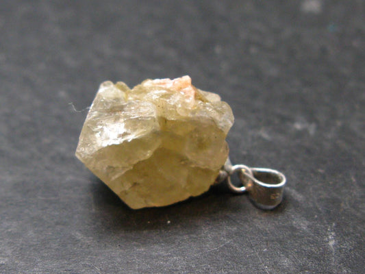 Cerussite Cerusite Crystal Silver Pendant From Morocco - 0.9" - 7.07 Grams
