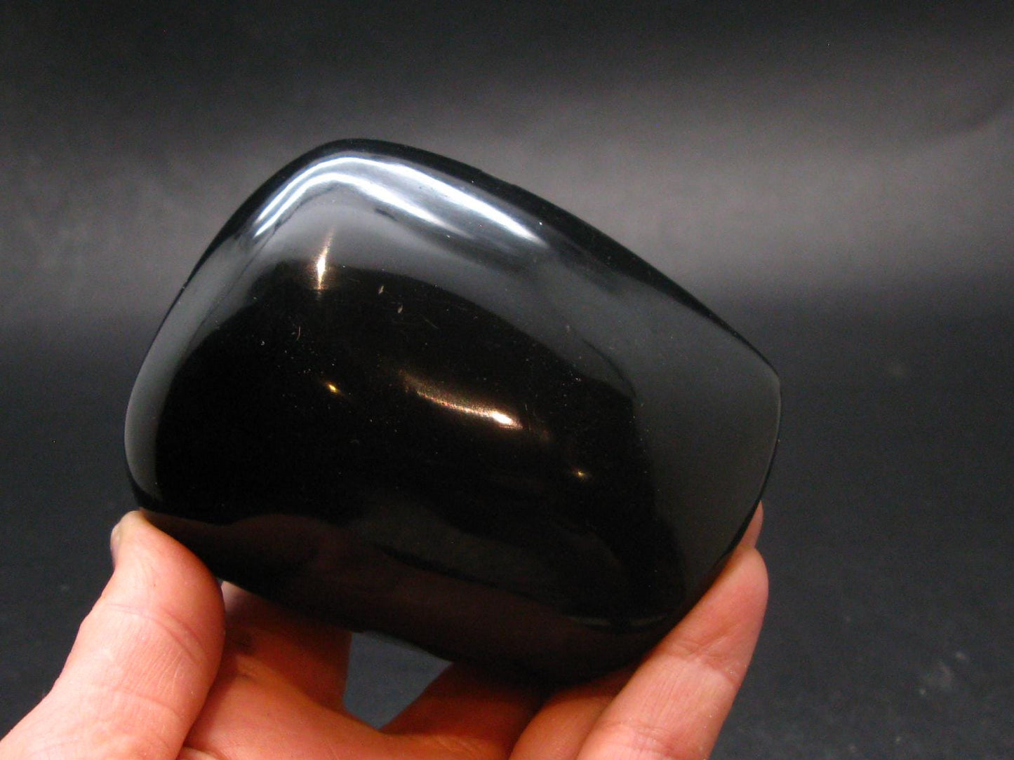Black Obsidian Polished Stone From Mexico - 3.3"