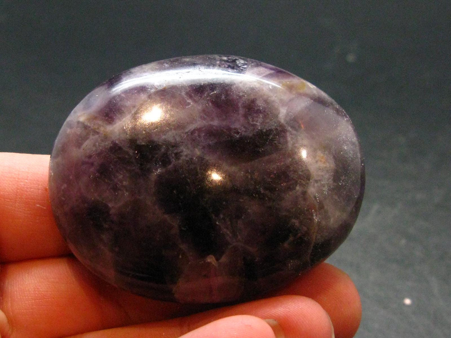 Rare Auralite Super 23 Amethyst Tumbled Stone From Canada - 2.1" - 71.50 Grams