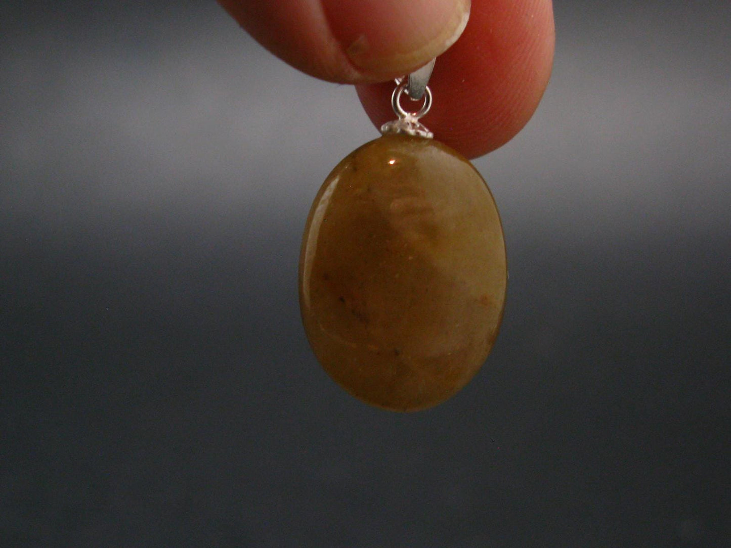 Yellow Sapphire Silver Pendant From Sri Lanka - 1.0" - 29.80 Carats