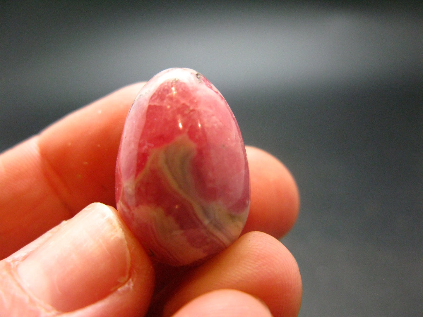 Rhodochrosite Egg from Argentina - 0.9" - 10.33 Grams