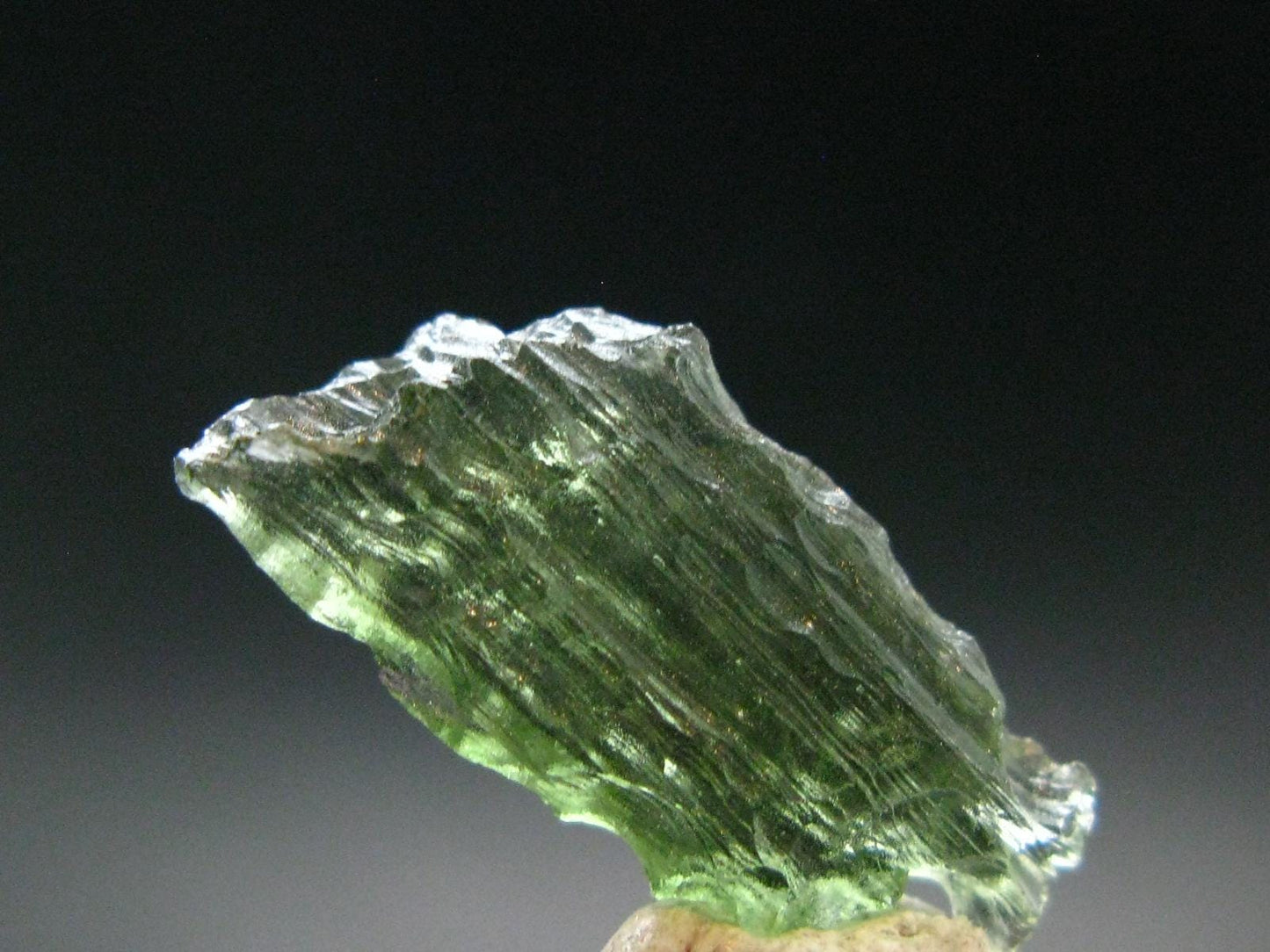 Moldavite Tektite Raw Piece from Czech Republic - 0.8" - 5.0 Carats - 1.0 Grams