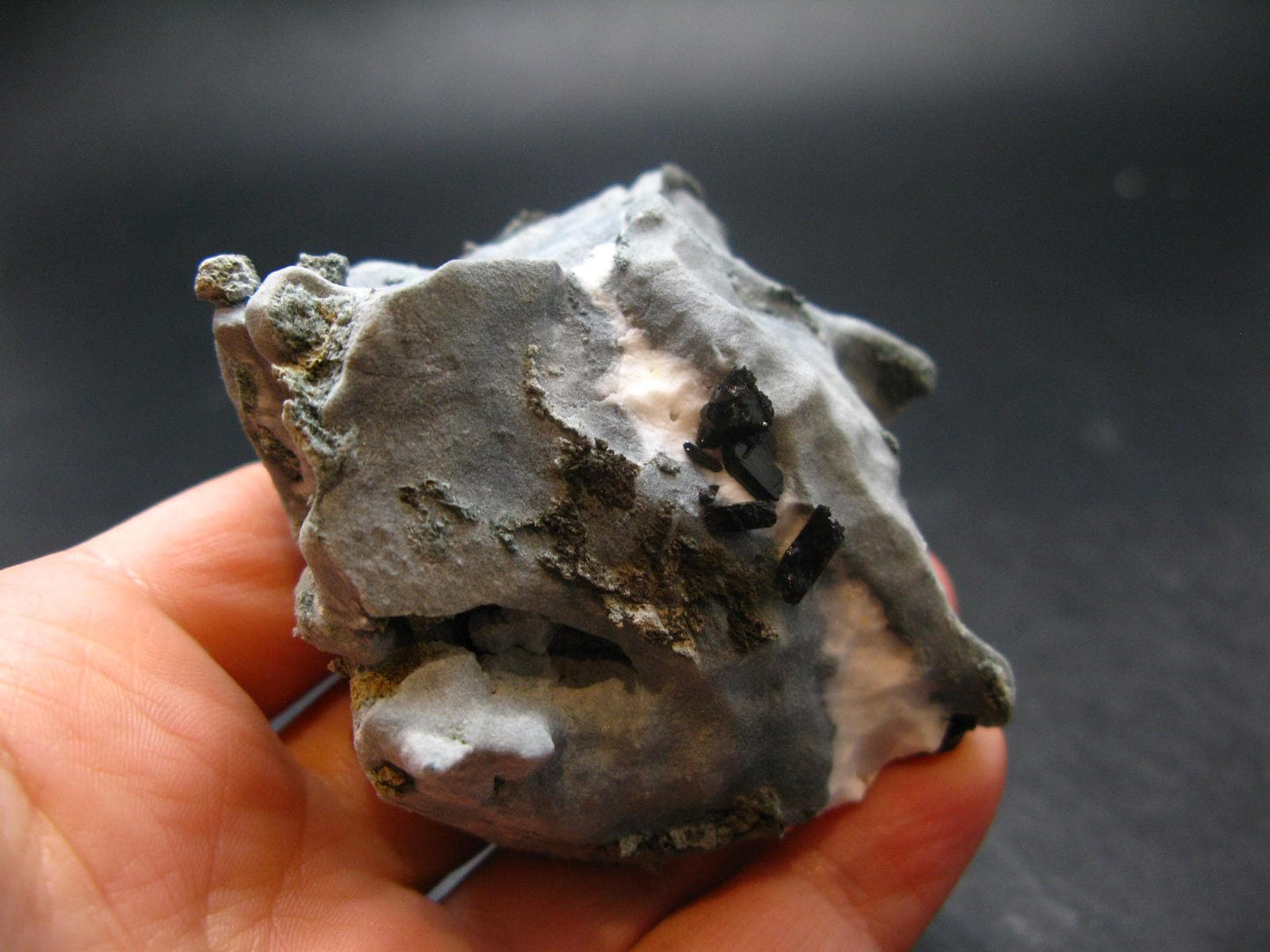 Neptunite on Natrolite Cluster From California - 2.3"