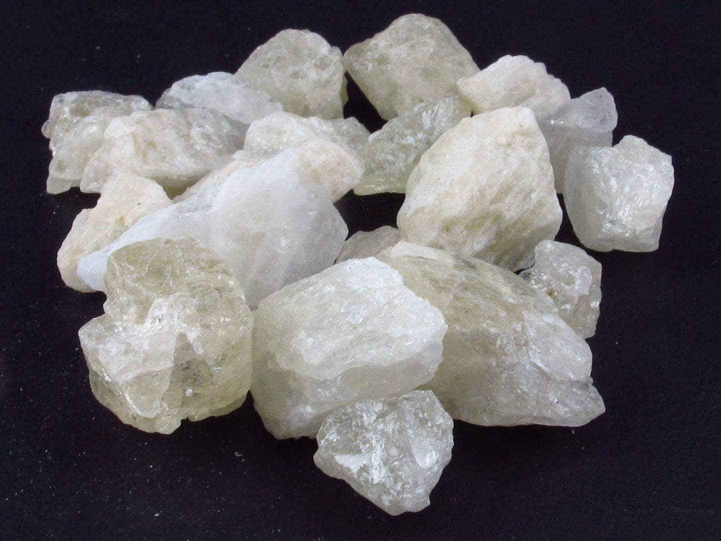 Rare Lot of 20 Golden Amblygonite Crystals from Brazil