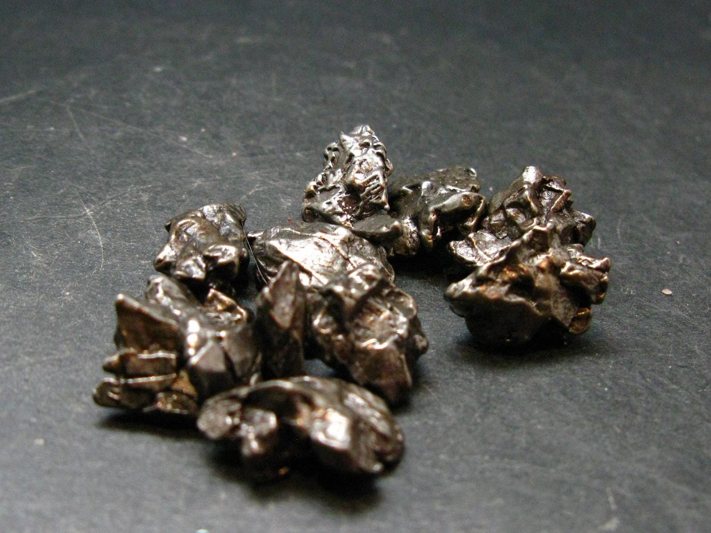 Lot Of 10 Campo Del Cielo Meteorite Pieces from Argentina - 36.74 Grams