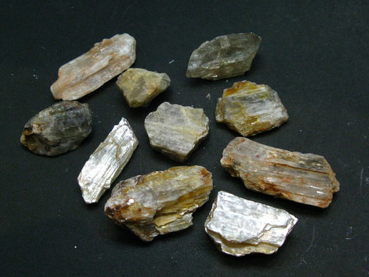 Lot of 10 Gem Color Change Diaspore Crystals From Turkey - 194 Carats