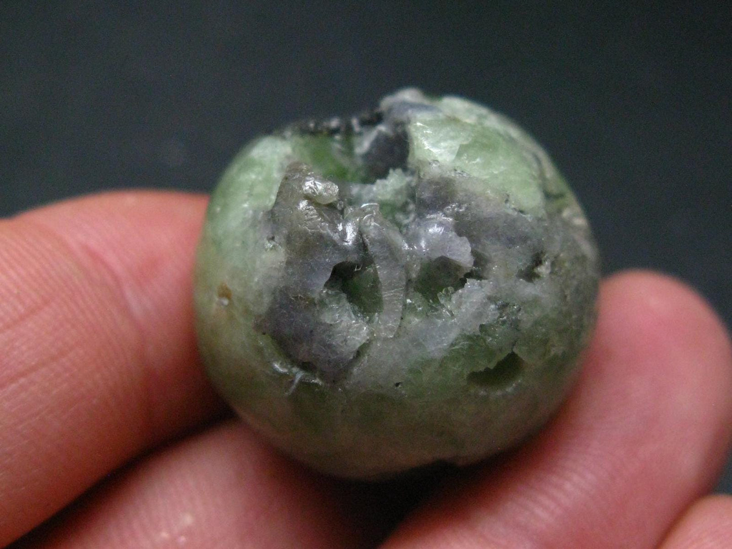 Rare Tsavorite & Tanzanite Sphere Ball From Tanzania - 27.7 Grams - 1.0"