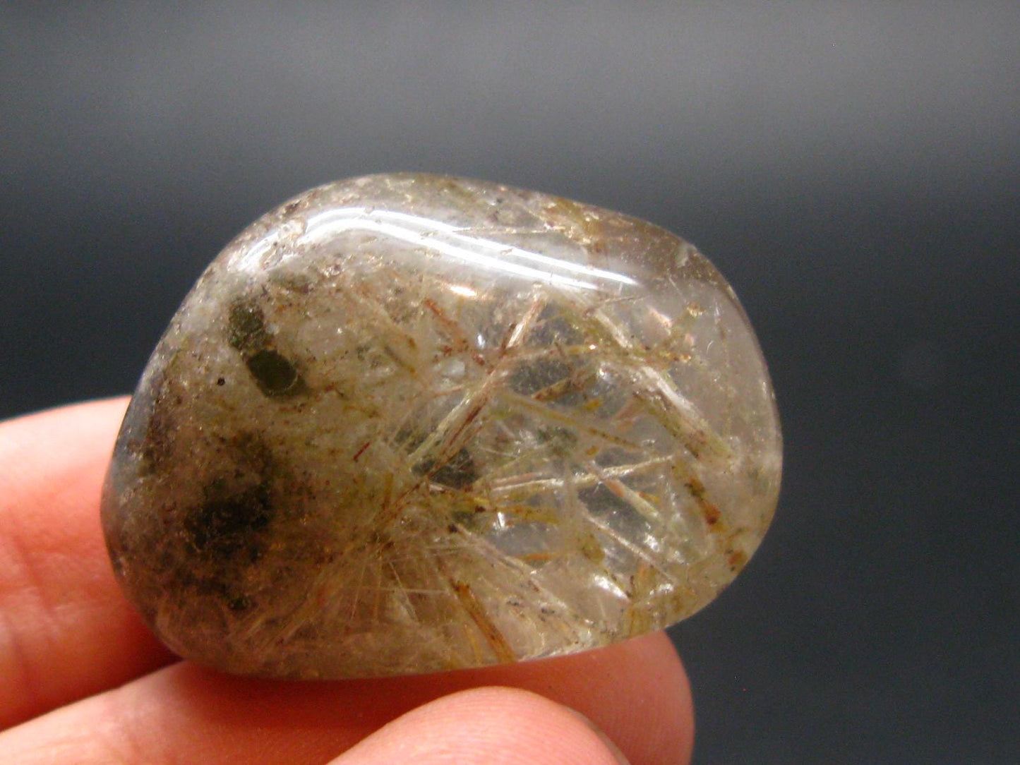 Rare Witches Finger Quartz Crystal Tumble From Zambia - 1.1" - 15.78 Grams