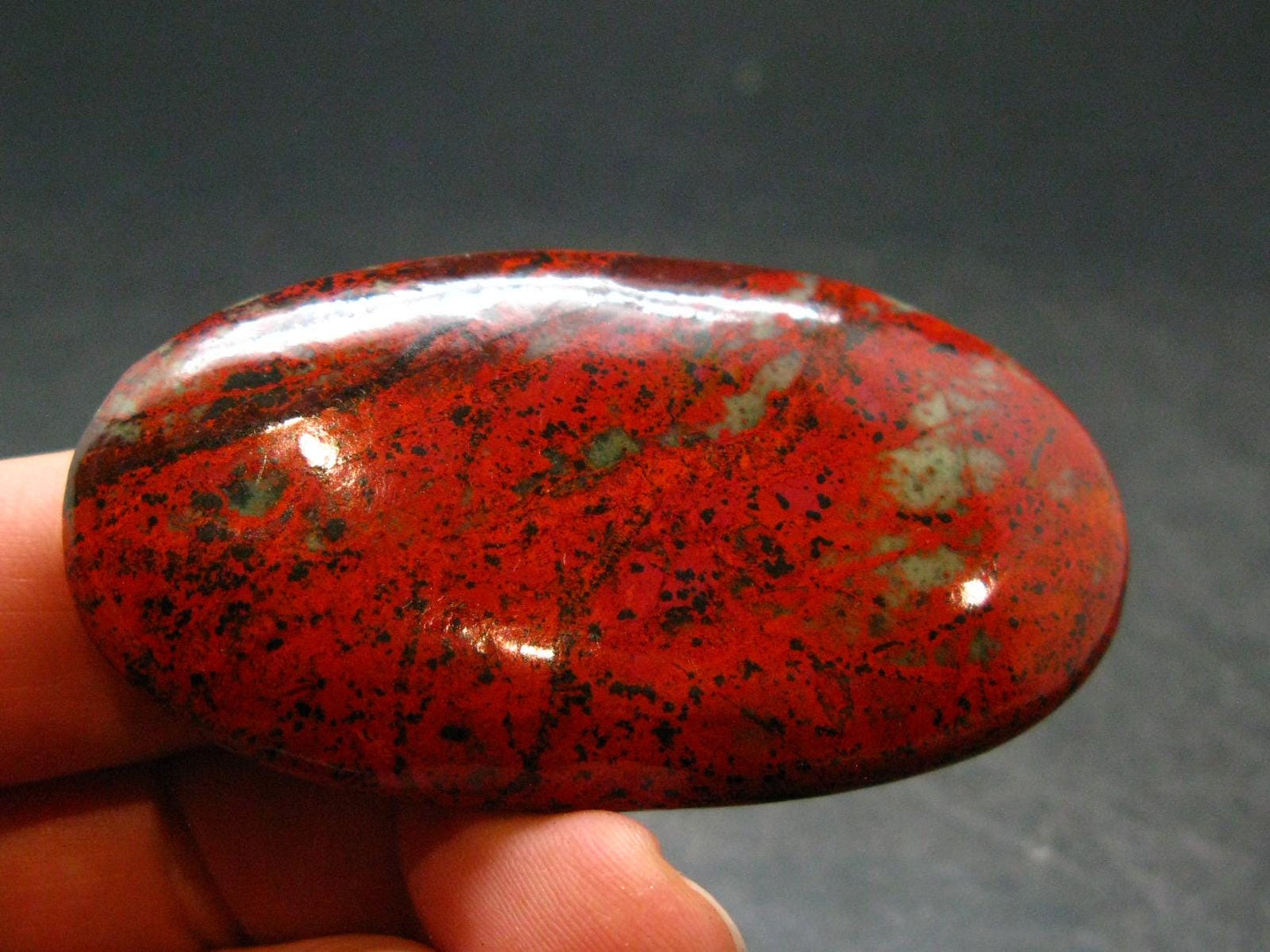Crimson Cuprite Polished Stone from Mexico - 2.3" - 43.16 Grams