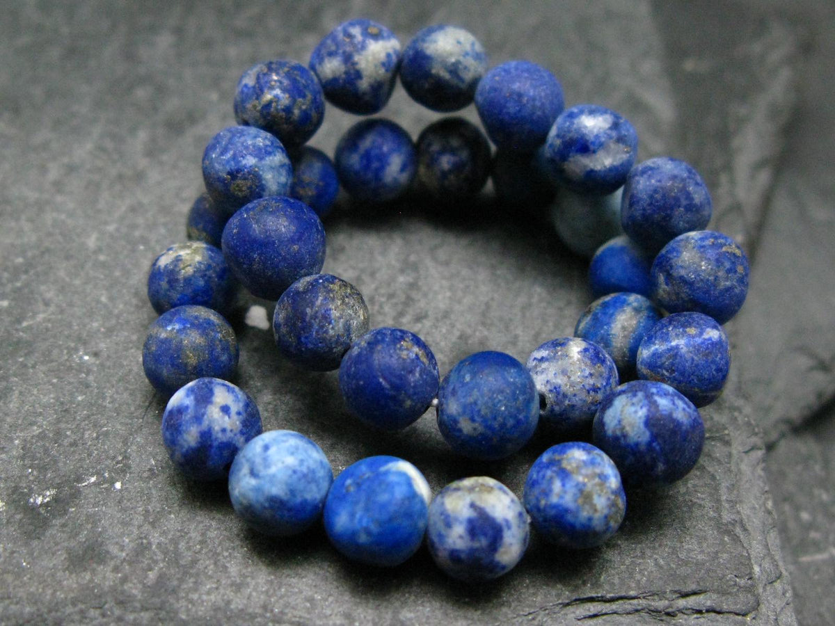 Lapis Lazuli Lazurite Genuine Bracelet ~ 7 Inches ~ 6mm Matte Beads