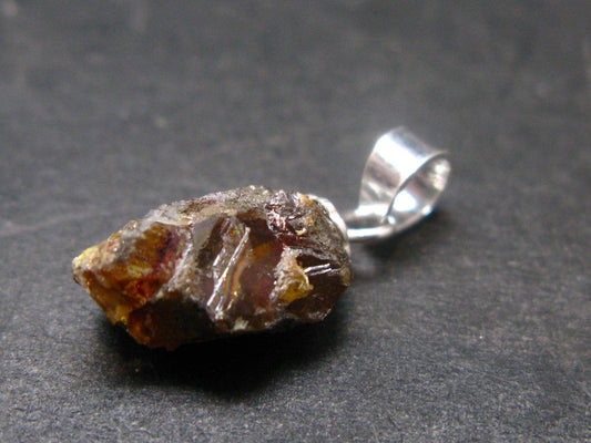 Sphalerite 925 Silver Pendant from Spain - 0.6" - 4.65 Grams