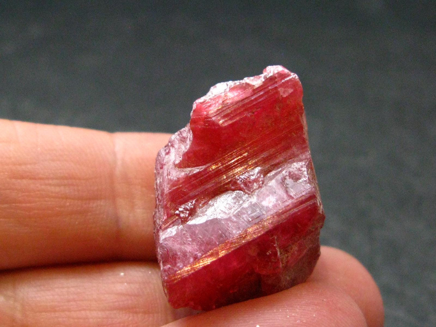 Large Rhodonite Rodonite Crystal From Brazil - 10.57 Grams - 1.1"