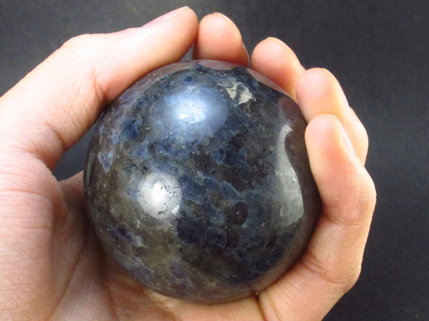 Rare Iolite Cordierite Sphere from Tanzania - 219 Grams - 2.2"