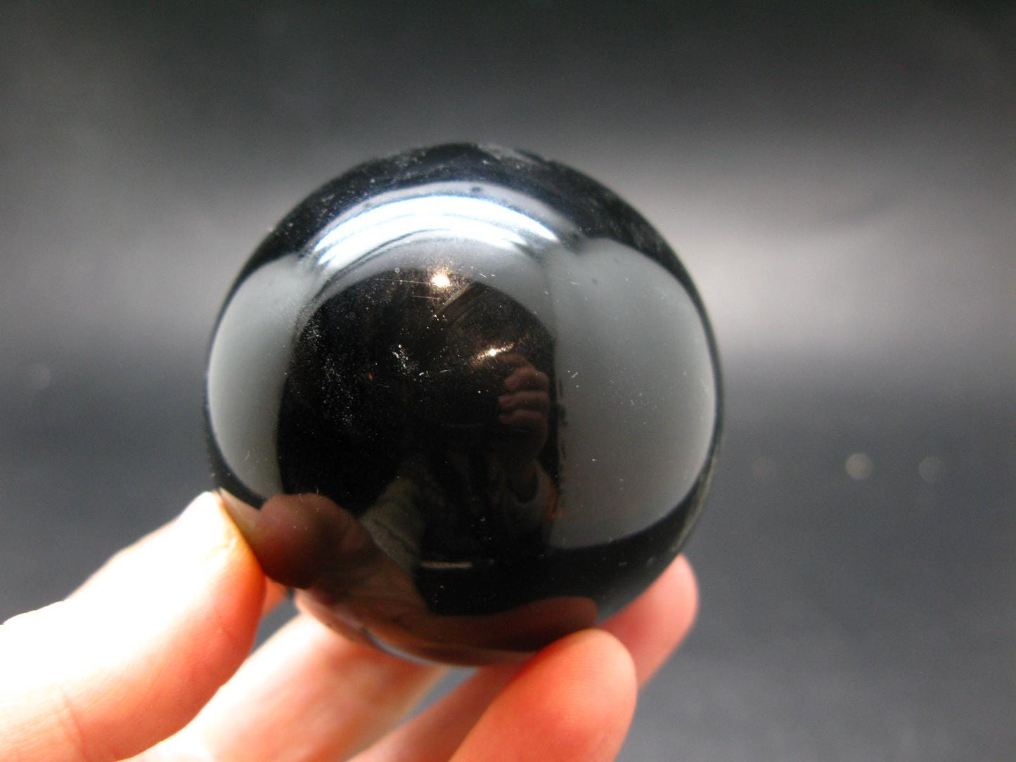 Black Obsidian Sphere From Mexico - 2.1" - 194 Grams